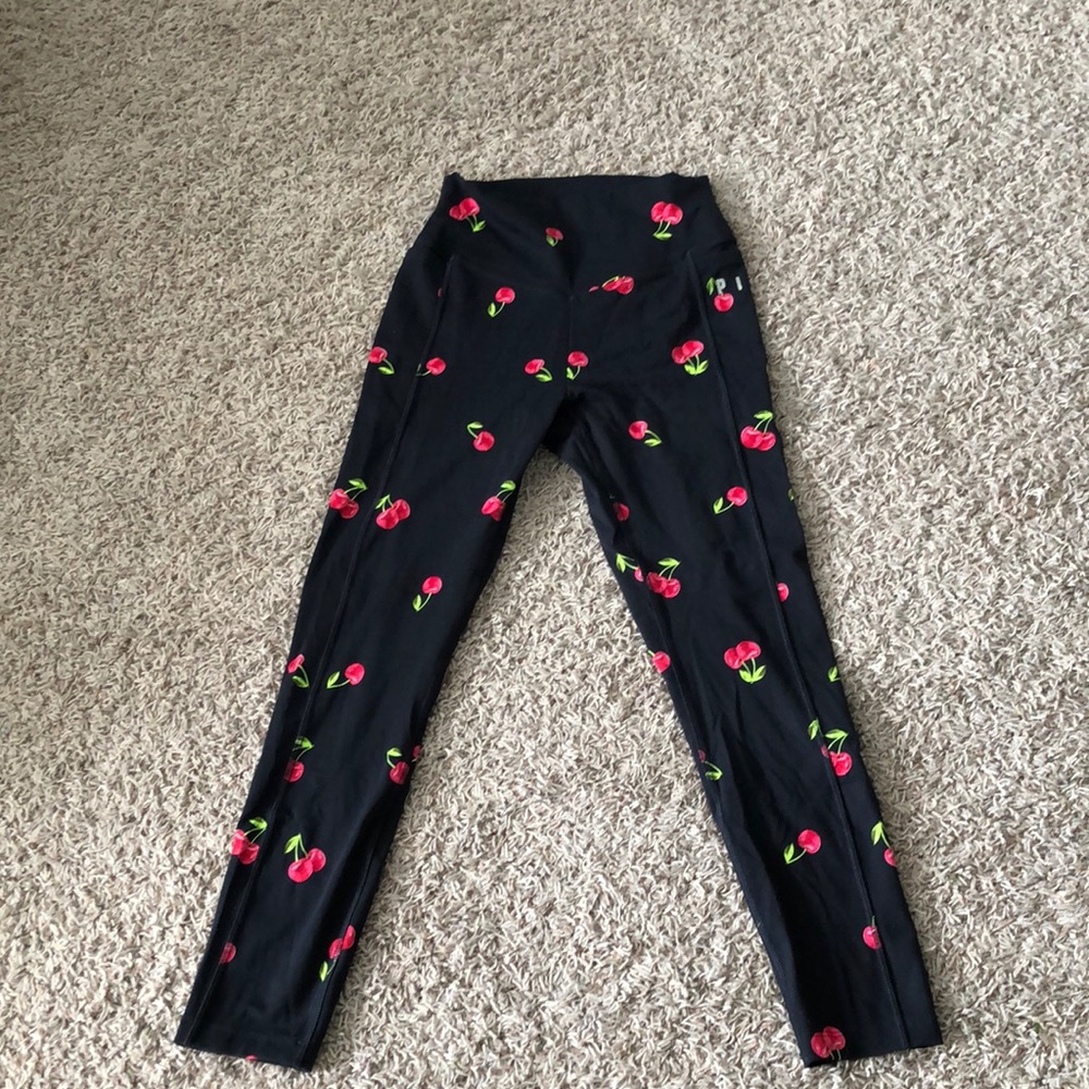 PINK cherry leggings